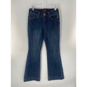 Seven For All Mankind Jeans Sexy Flare Jeans BOHO Hippie DARK WASH SIZE 28